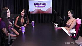 Renatinha Melo Casts with Tifany Rocha and Didy Reis in Sheer Red Lingerie