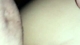 young girlfriend moans loudly on my big dick