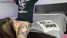 Gerageyn Stepsister Catches Stepbro Jerking Off with Her Panties and Decides to Help