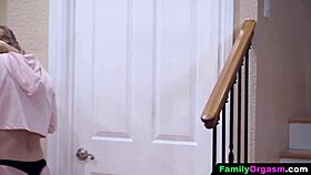 Naughty Schoolgirls Ride Old Man's Rough Cock in Threesome