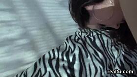 Striking Czech Teen Tempted in Mall, Undresses, Clothes Ripped, Sucked, Penetrated in POV