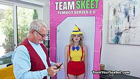 Is this man testing petite teen blowjob wild?