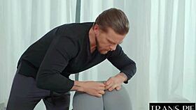 big cock threesome with two shemales