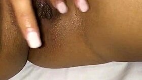 Oiled Shaved Pussy Moistening