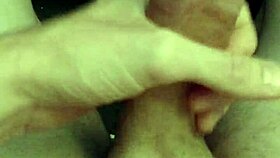 relaxing solo handjob session ending with cum