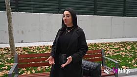 Exploring Madrid with Nelia Estrada's huge tits 😍