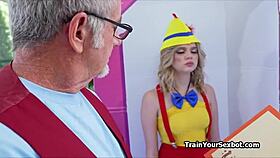 Is this man testing petite teen blowjob wild?