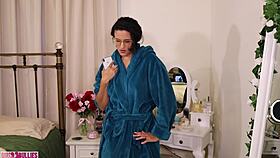 Ass worship for mean girlfriend, spanking and femdom domination in playful session