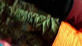 Hidden candid video of leggings in retro style