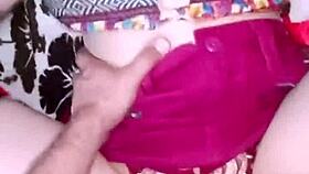 I meet my neighbor trying on new lingerie, we have fun