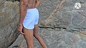 meti a pica em dois de uma s� vez na beira da praia