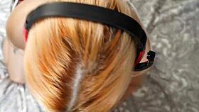 Blonde College Teen Gets Cum Covered In Pov Quickie Blowjob