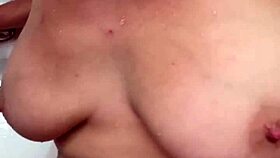 Wife having sneaky sex in public shower