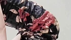 the skinny cute asian student feels so beautiful in adult one piece