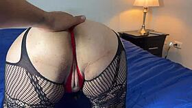 The curvy latina wife enjoys neighborly touches while her husband is at work, addicted to strangers.