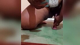 Crente Gordinha Fogosa, Portuguese Amateur with Big Tits and Dildo Masturbation