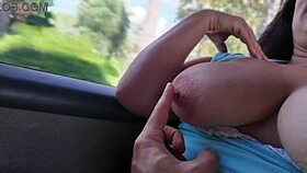 Young Man Unexpectedly Caresses Older Woman On Public Bus