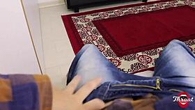 i hired this chubby venezuelan maid and shes gagging on my cock for a raise, pov style.