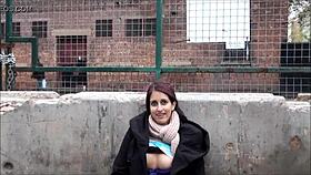 Flashing Indian Teen Zarina Massoud Pissing in Public Outdoors