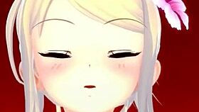 sexy blonde anime girl fucked doggystyle with facial