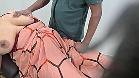 Indian doctor checks lady patient in clinic 😊