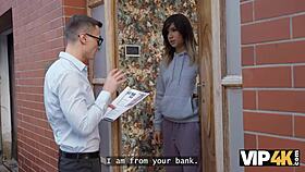 A cam girl becomes a pornstar to pay off her debts in vip4k