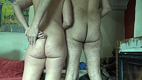 Exhibitionist Nudist Woman Fucked By Guys Cum Inside Hairy Pussy