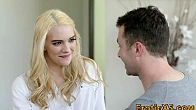 blonde hottie gets pussy rubbed