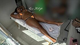 Usei Um Biquíni Todo Socado Na Bucetinha Para Fazer Uma Massagem Deliciosa