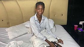 Casting beautiful african model for interview