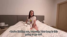 my cuckold husband gets cum on his face