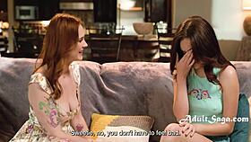 Redhead craves wet pussy licking from experienced lover