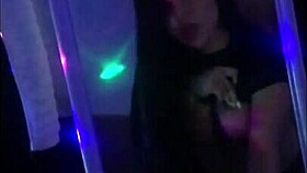 Alice fire sucks in the toilet and loves it when they put super toys on her dick and fuck her in the pussy