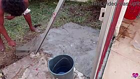 handyman gets paid with ass activity and squirt