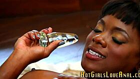 lesbian gets butt plugged by babe