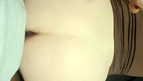 The chubby slut rides monster black cock for creampie