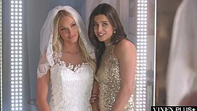 Kylie pleasures Emma intimately.