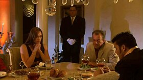 i licked and fucked the brunette milf in the living room