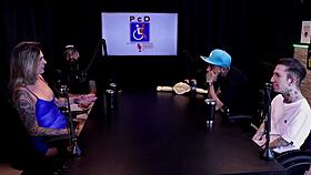 he takes pleasure from women in sheer red lingerie