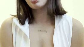 Oiled Latina Teases With Tight Pussy Spreading Close-Up