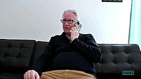 Topmodel Samantha Sparkle Meets Grandpa Hans