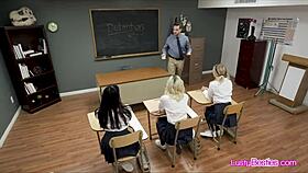 Teachers Big Dick Passed Around By Slutty Coeds!