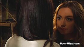 Busty Lesbian Slave Touched By Mistress