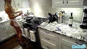 Brandi love wears lingerie while cooking on camsoda