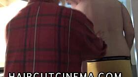 At haircut cinema, haircuts serve as female domination tools