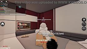I let myself get fucked and filled up by a horny man on a roblox condo game
