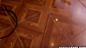 Teen gets spanked and fucked