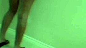 I flash my natural tits in bikini photoshoot backstage.