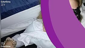 Pretty young petite tatted girl lets me cum on her face after quick blowjob