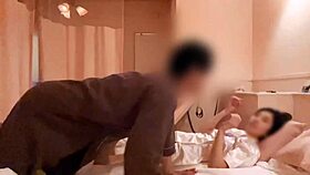 amateur couple's intense sex with kisses, licks, blowjobs, and missionary